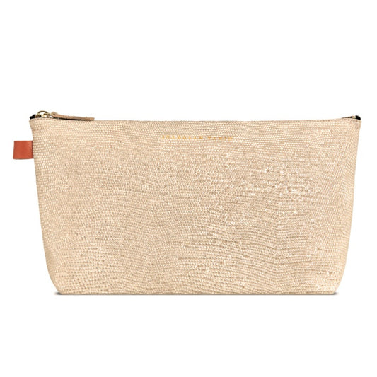 Trousse XL "Pilow" cuir Sand Vanille