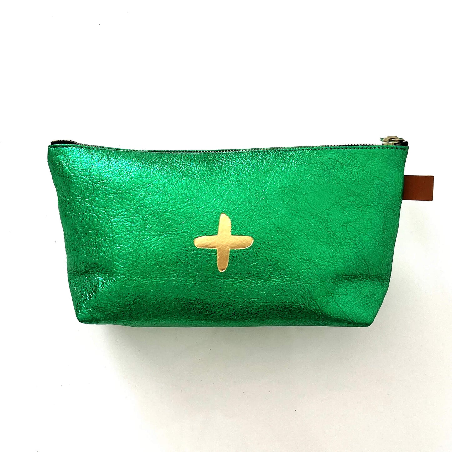 Trousse "Lencil" cuir Glossy Prairie