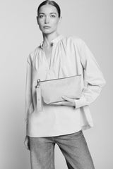 Grande trousse "Mild" cuir Sand Black