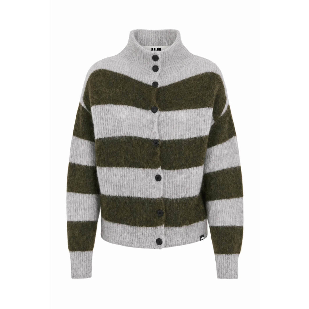 Cardigan rayé "Josh" - Kaki