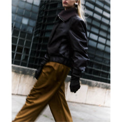 Pantalon loose "Juan" - Ocre foncé
