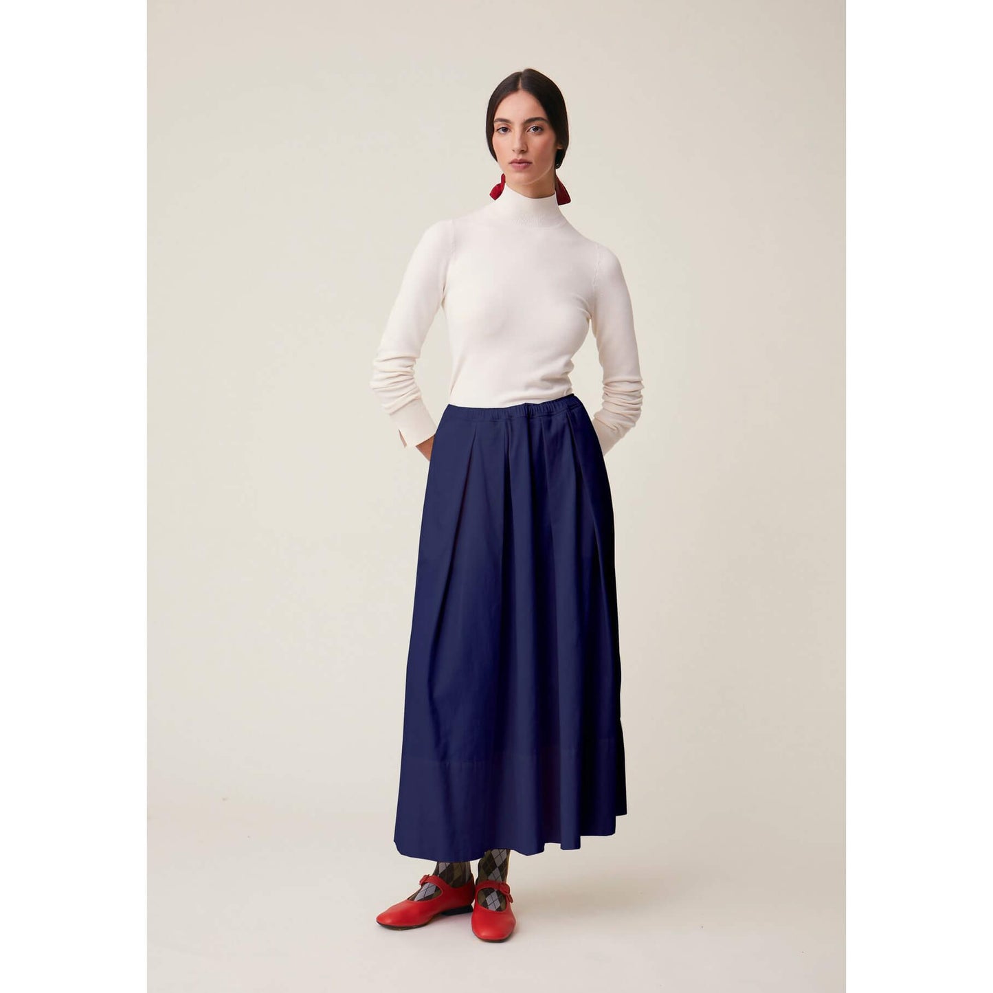 Jupe "Paule" - Marine