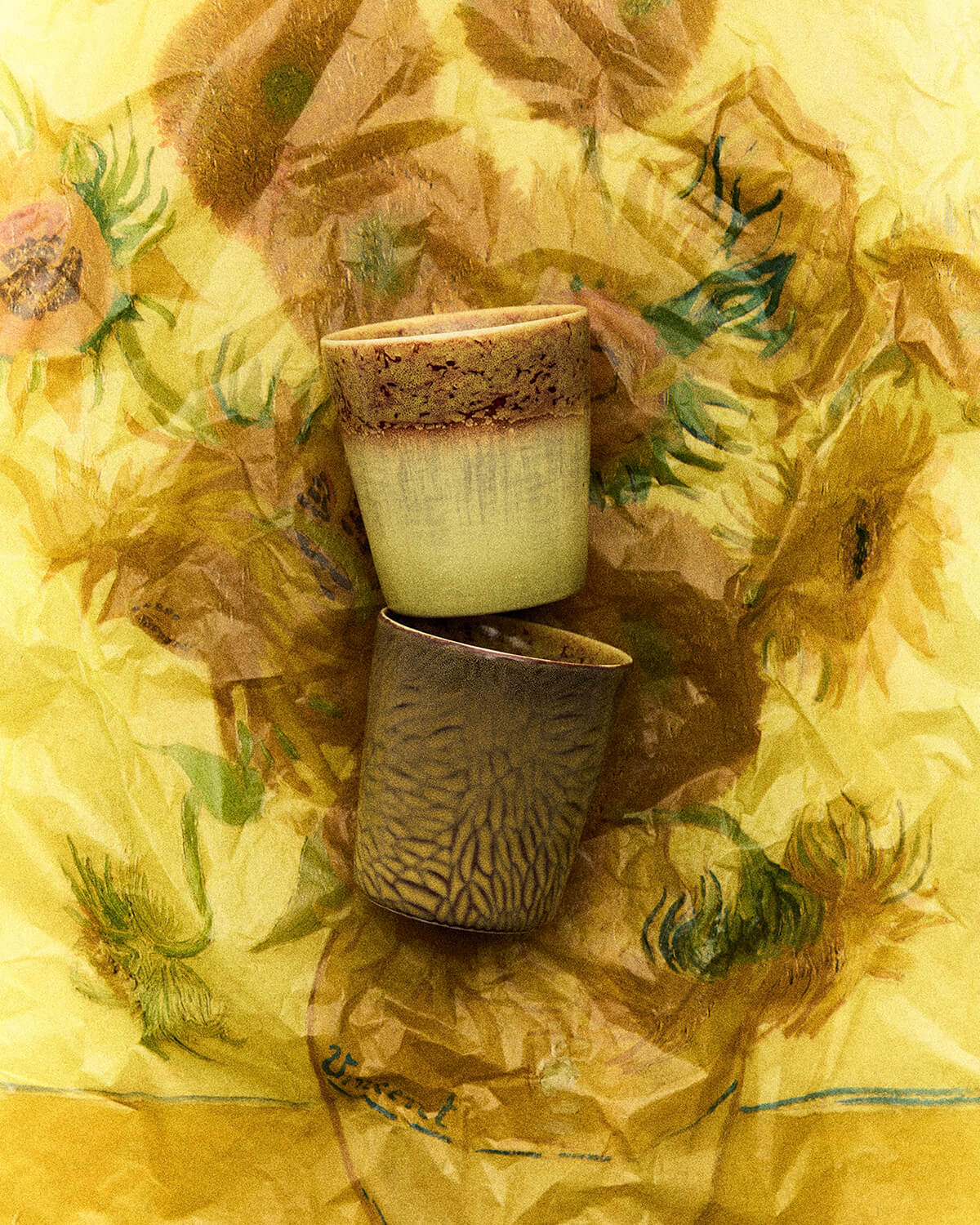 Mugs à café céramique "Van Gogh" X2 - Les Tournesols