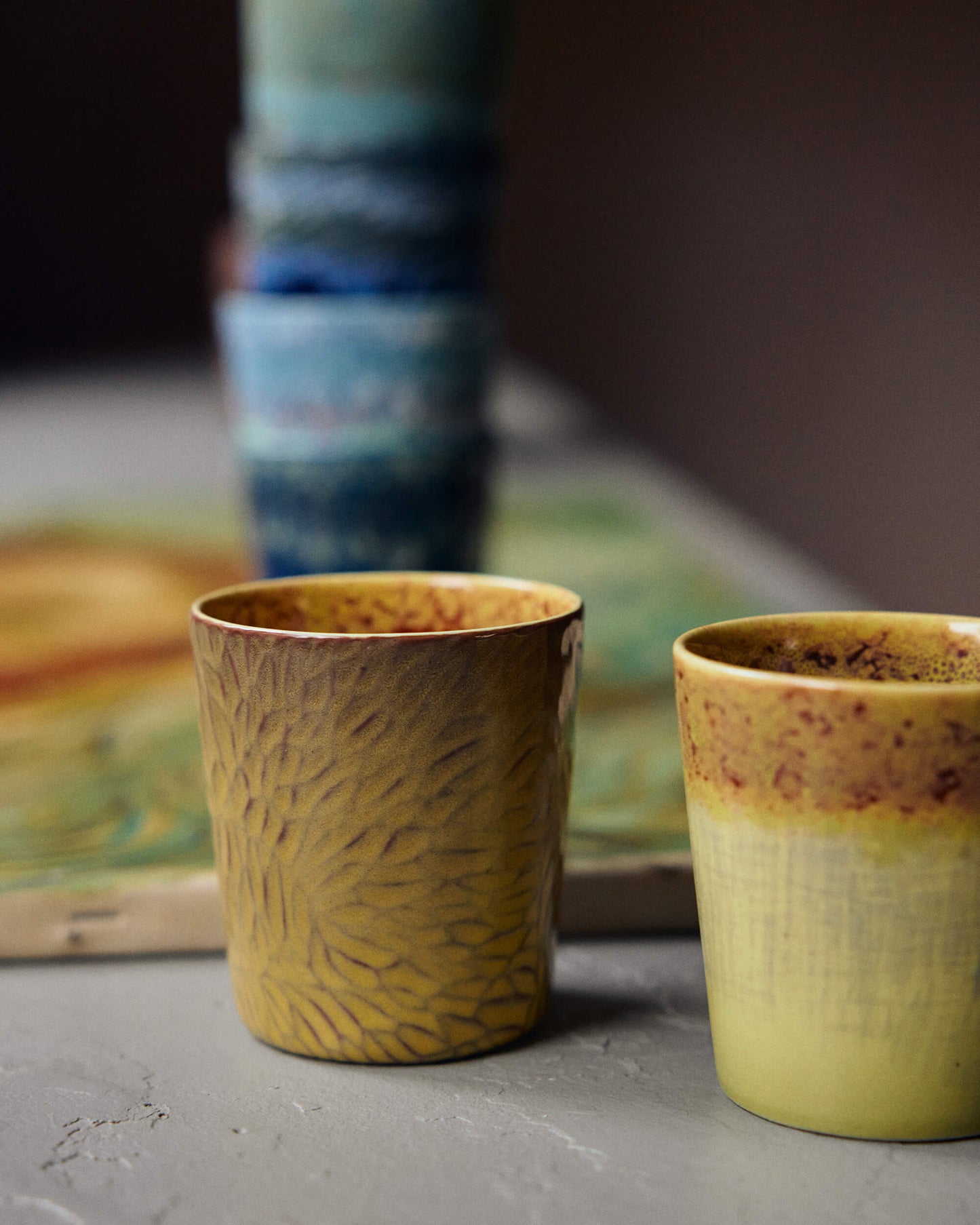 Mugs à café céramique "Van Gogh" X2 - Les Tournesols