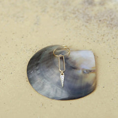 Boucle d'oreille "Pik" - plaqué or