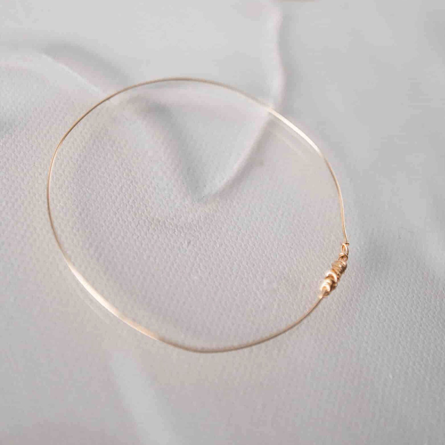 Jonc "Brindille" - plaqué or