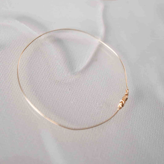 Jonc "Brindille" - plaqué or