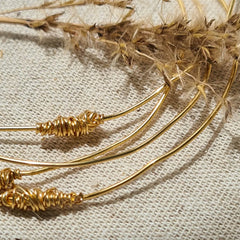 Jonc "Brindille" - plaqué or