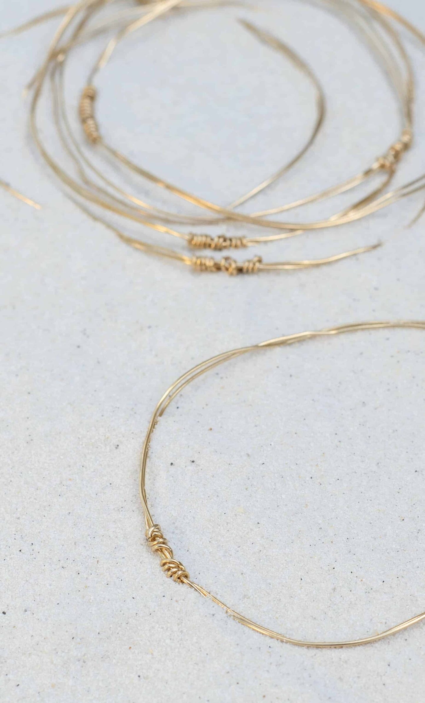 Jonc "Ganivelle" - plaqué or