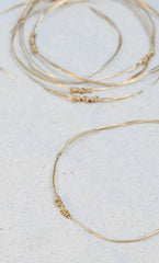 Jonc "Ganivelle" - plaqué or