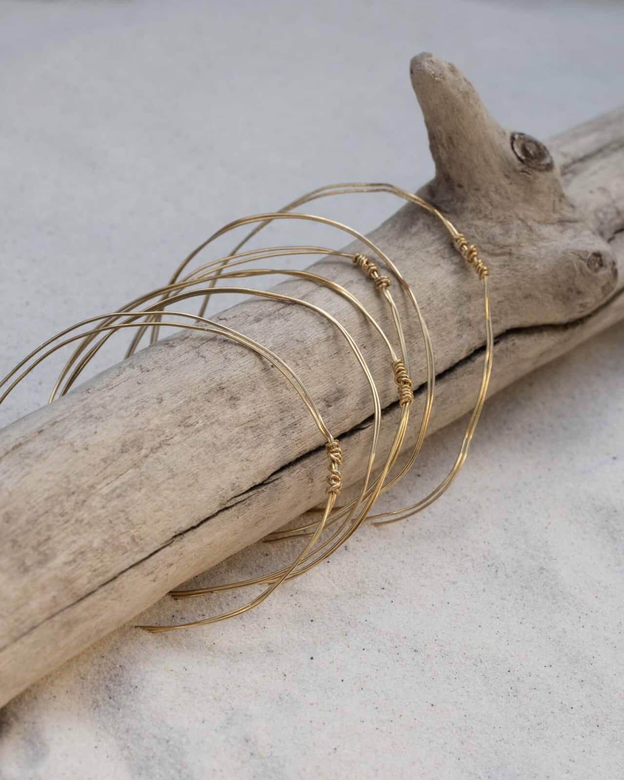 Jonc "Ganivelle" - plaqué or