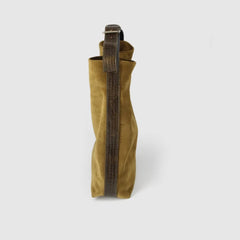 Sac "Le Enzo" cuir velours - Bronze