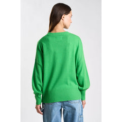 Pull  cachemire "Monptilya" - Vert vif