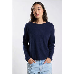 Pull laine & cachemire brushed "Marcel" - Marine