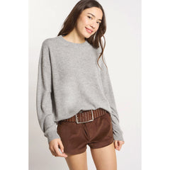 Pull cachemire "MaPoupette" - Perle chiné