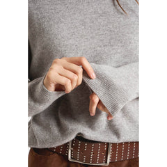 Pull cachemire "MaPoupette" - Perle chiné