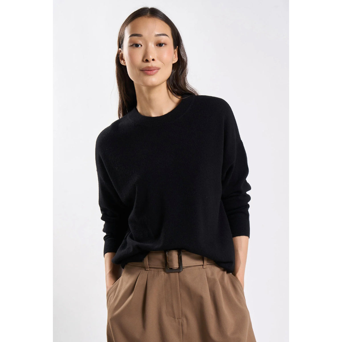 Pull cachemire "MaPoupette" - Noir