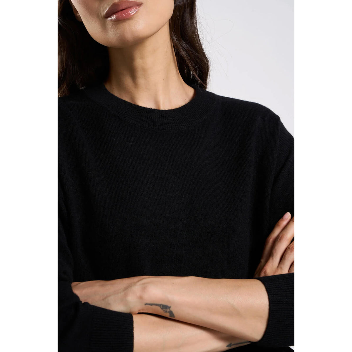 Pull cachemire "MaPoupette" - Noir