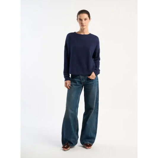 Pull "Marcel" laine & cachemire brushed - Marine
