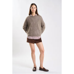 Pull laine & cachemire brushed "Marcel" - Vison