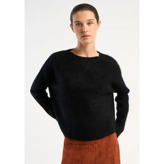 Pull "Marinette" laine & cachemire brushed - Noir