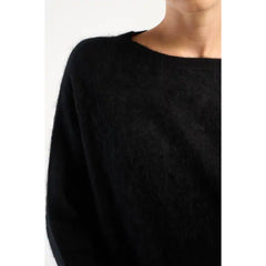 Pull "Marinette" laine & cachemire brushed - Noir
