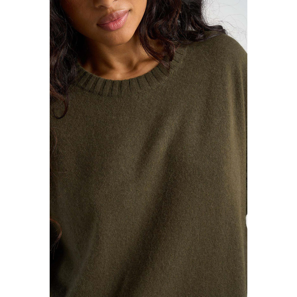 Pull "Monptilya" cachemire - Kaki