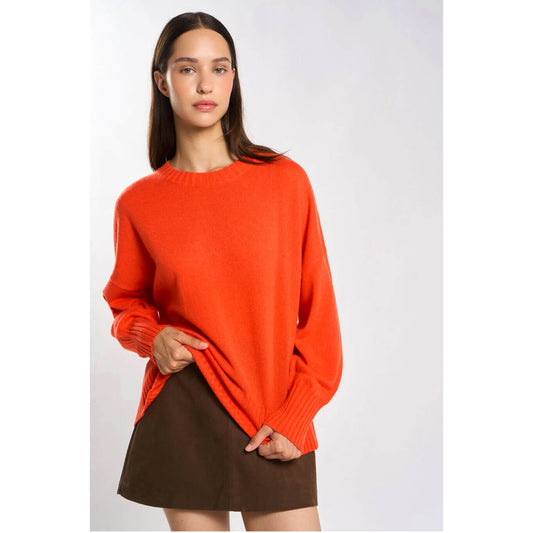 Pull  cachemire "Monptilya" - Mandarine