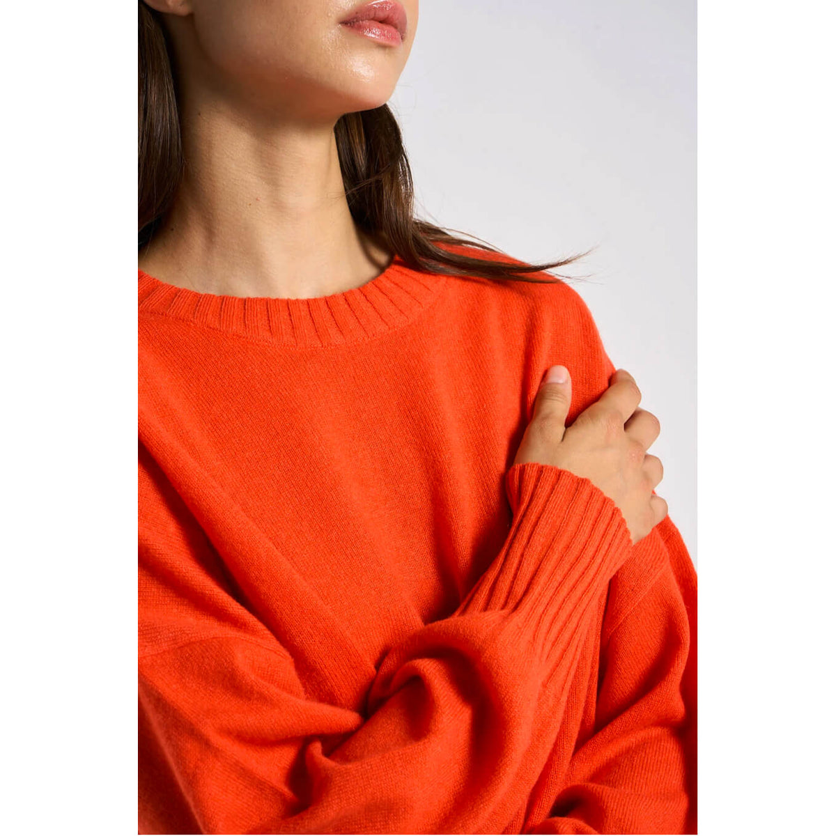 Pull  cachemire "Monptilya" - Mandarine