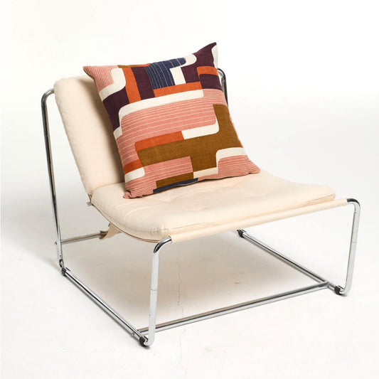 Housse de coussin en soie "Petra" - Blush