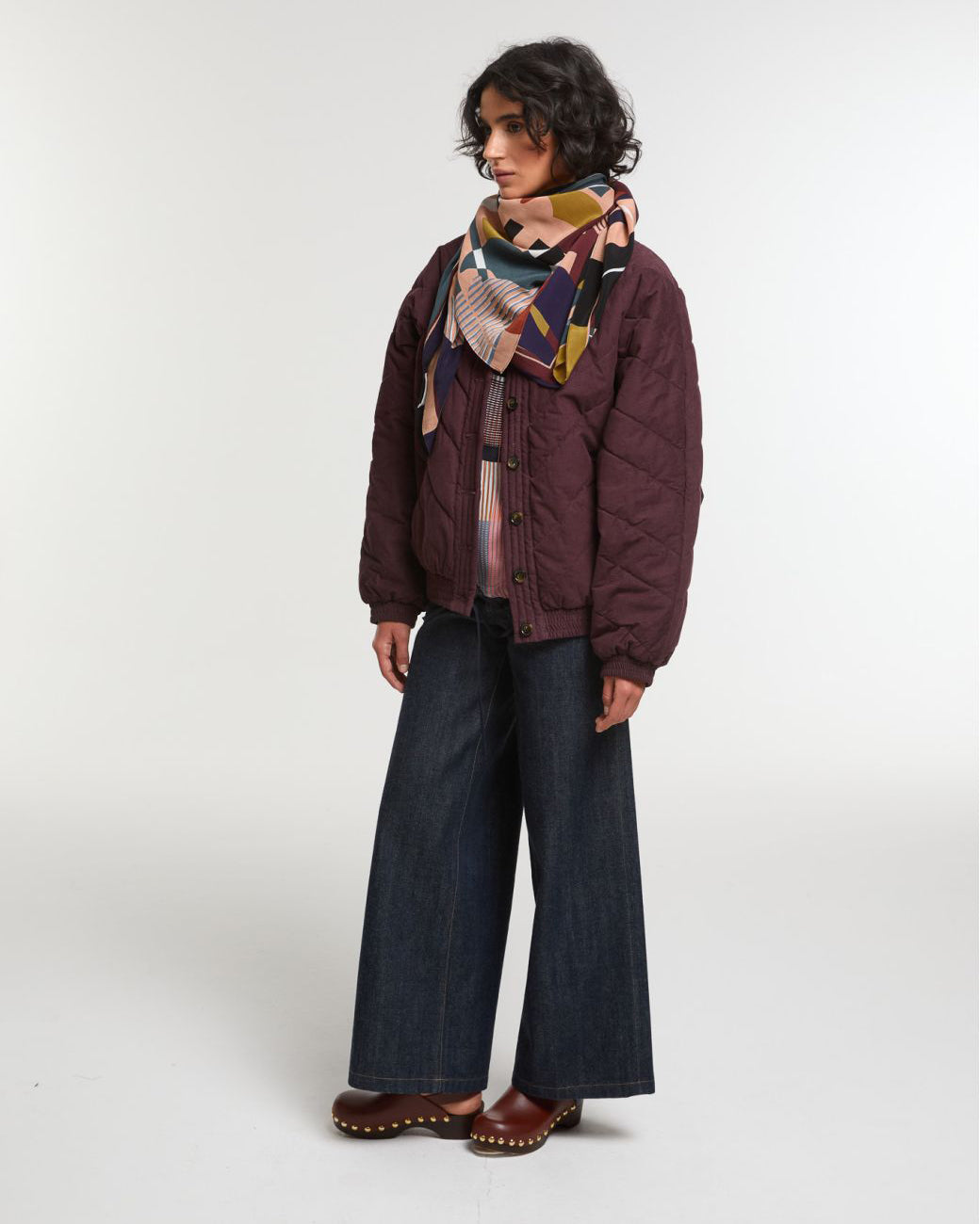 Grand carré en soie "Bois Sacré"