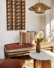 Banc Indien large en bois ancien recyclé