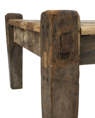 Banc Indien large en bois ancien recyclé
