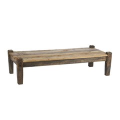 Banc Indien large en bois ancien recyclé