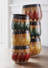 Cache-pot céramique - Ocre