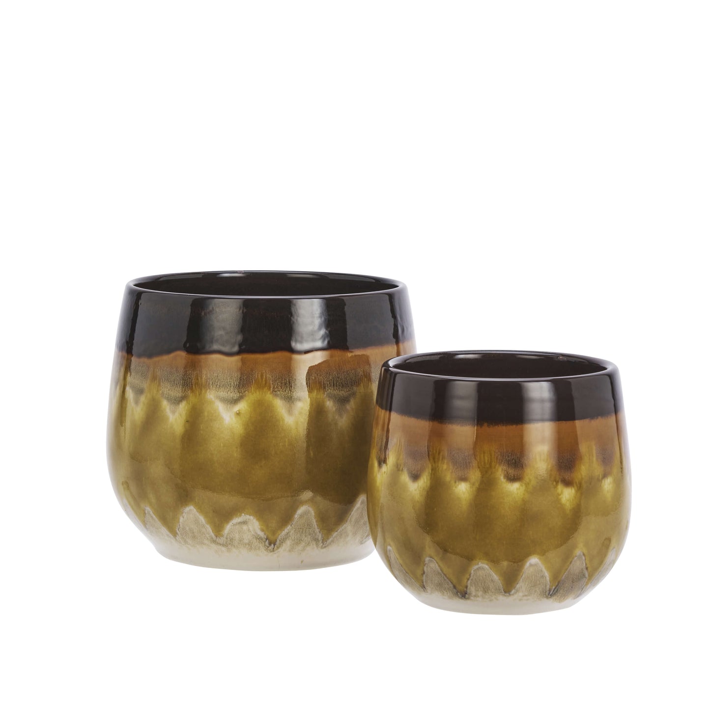 Cache-pot céramique - Ocre