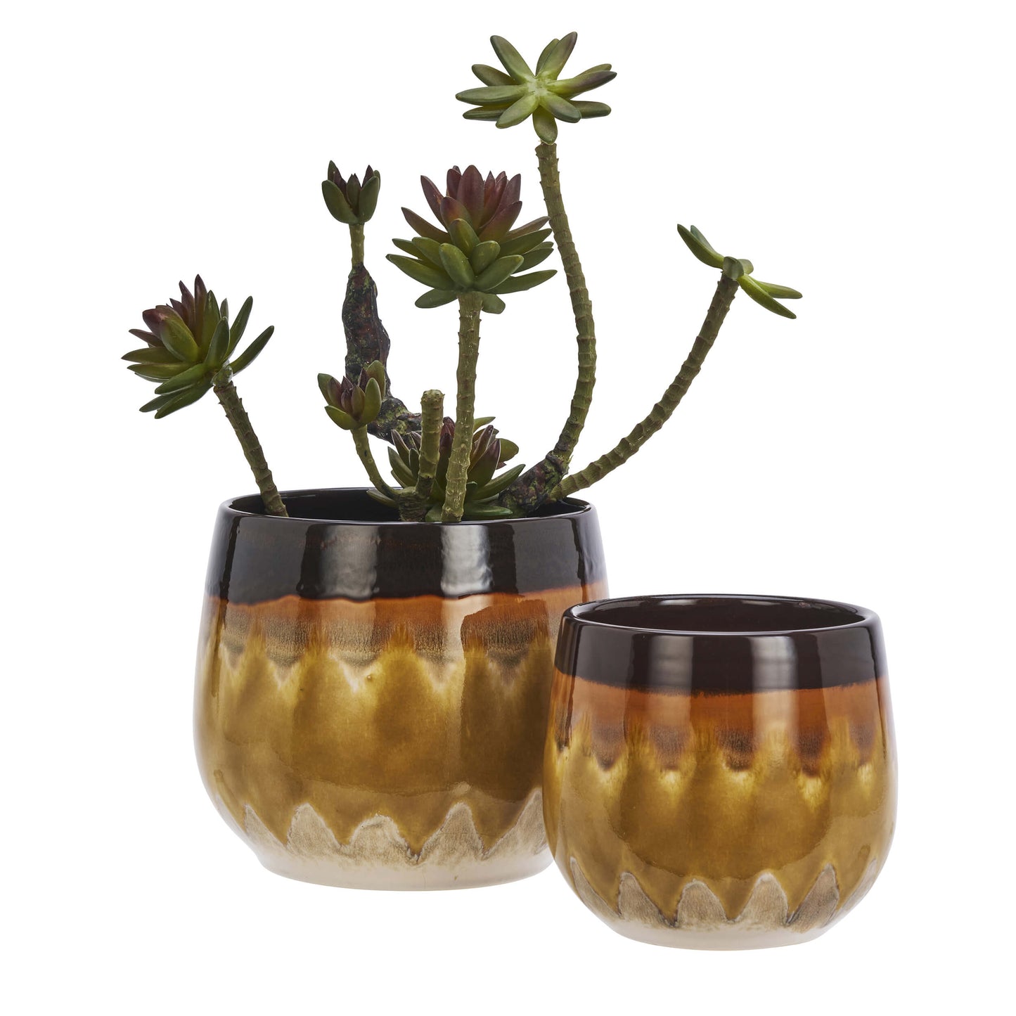 Cache-pot céramique - Ocre