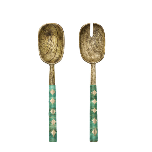 Couverts de service en bois & bambou