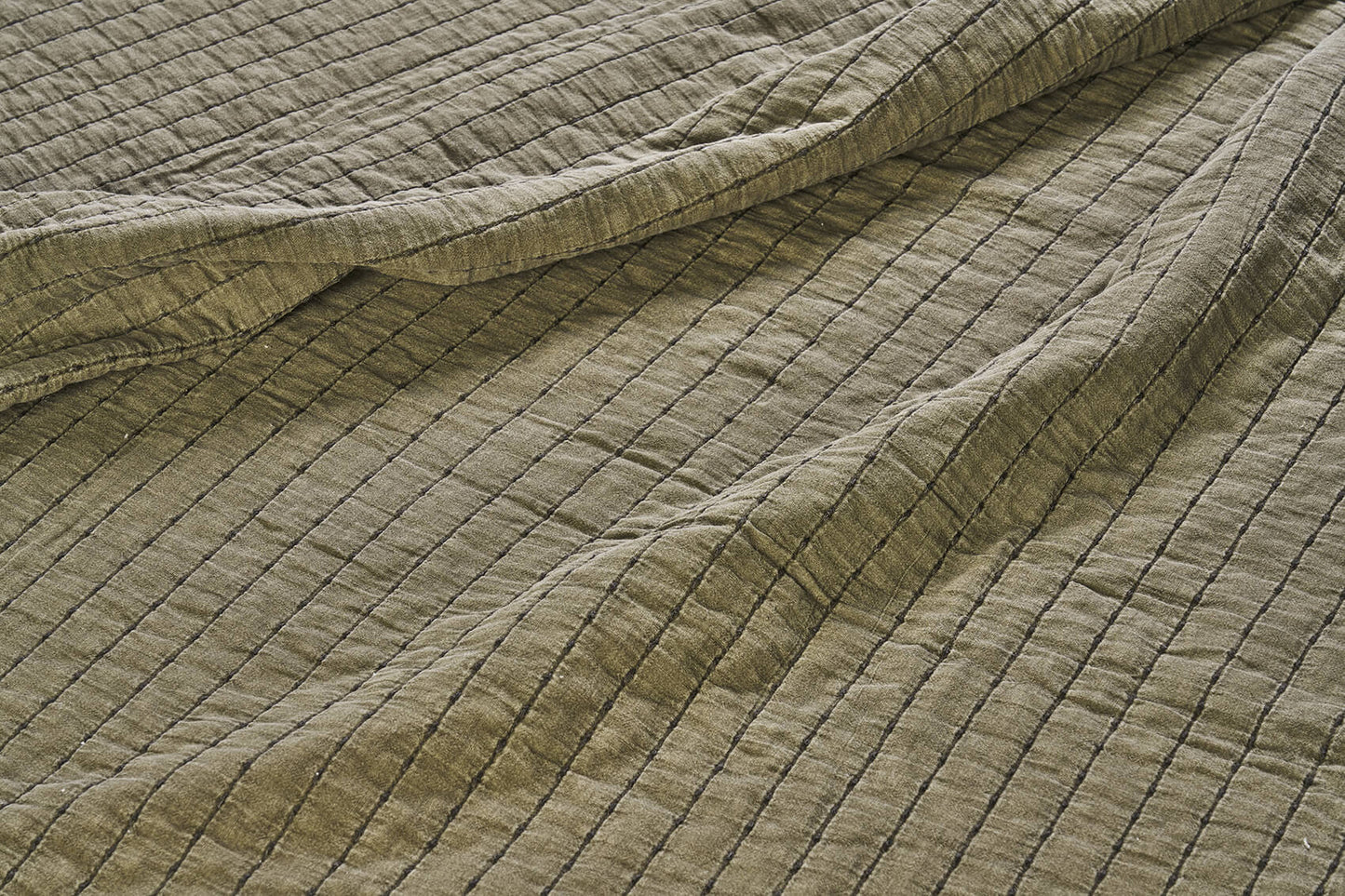 Couvre-lit quilté - Kaki