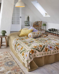 Couvre-lit quilté - Ocre