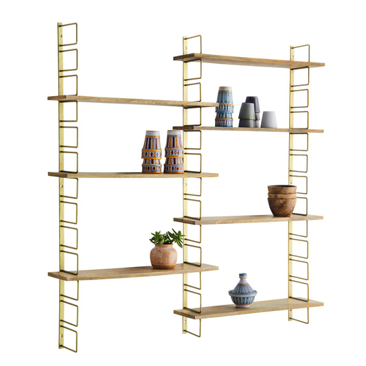 Etagère modulable bois & métal XL