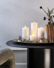 Fauteuil lounge velours - Beige