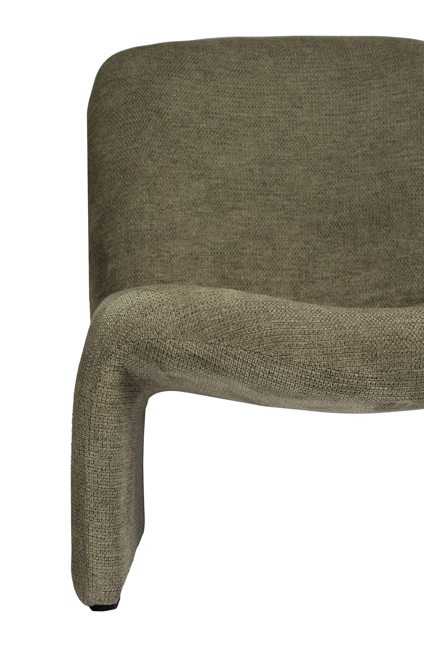 Fauteuil lounge velours - Vert