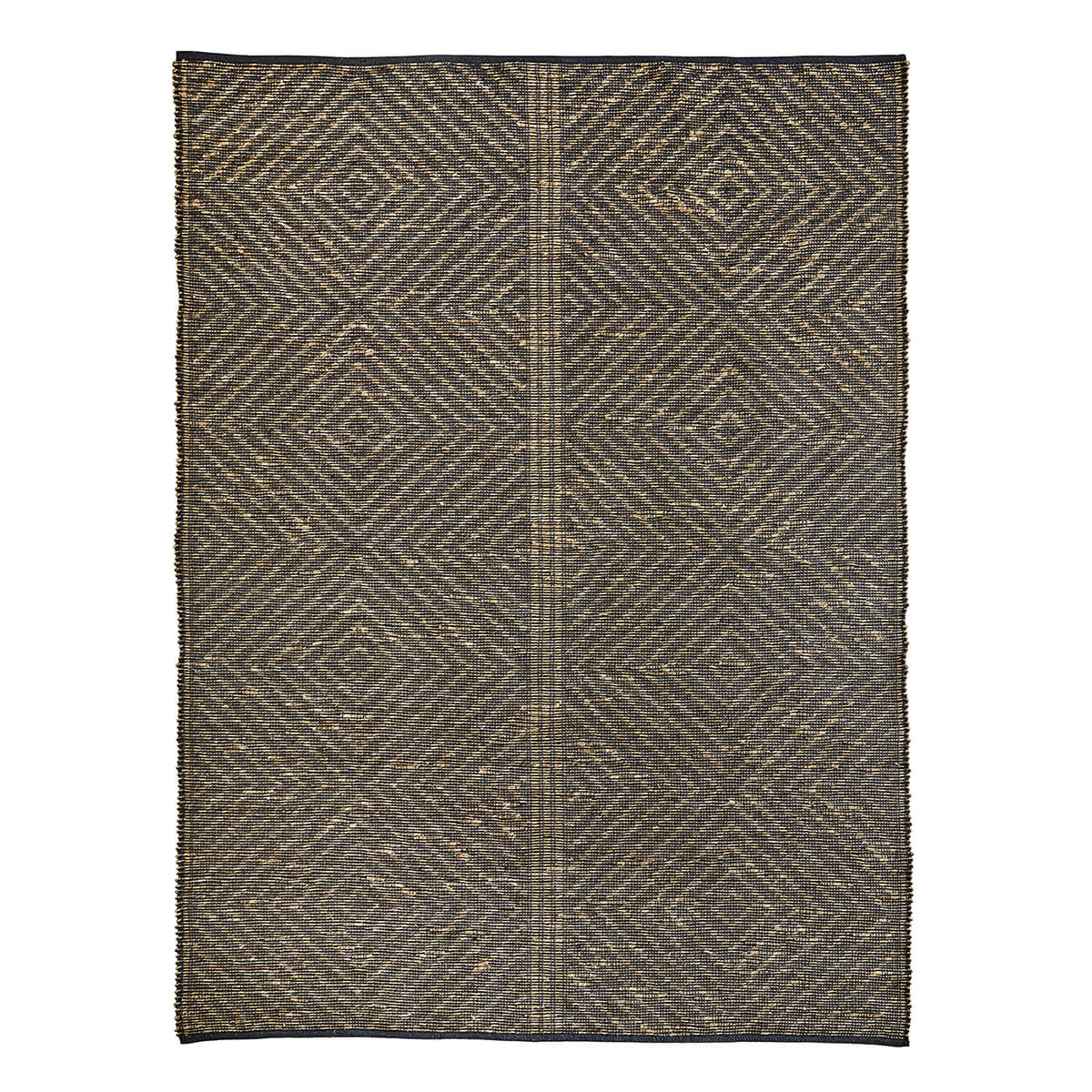 Tapis jute & coton 180x270 - Charbon