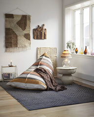 Tapis jute & coton 180x270 - Charbon