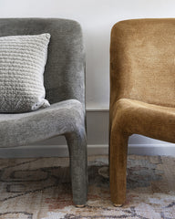 Housse de coussin velours quilté - Kaki clair