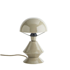 Petite lampe métal émaillé - Taupe