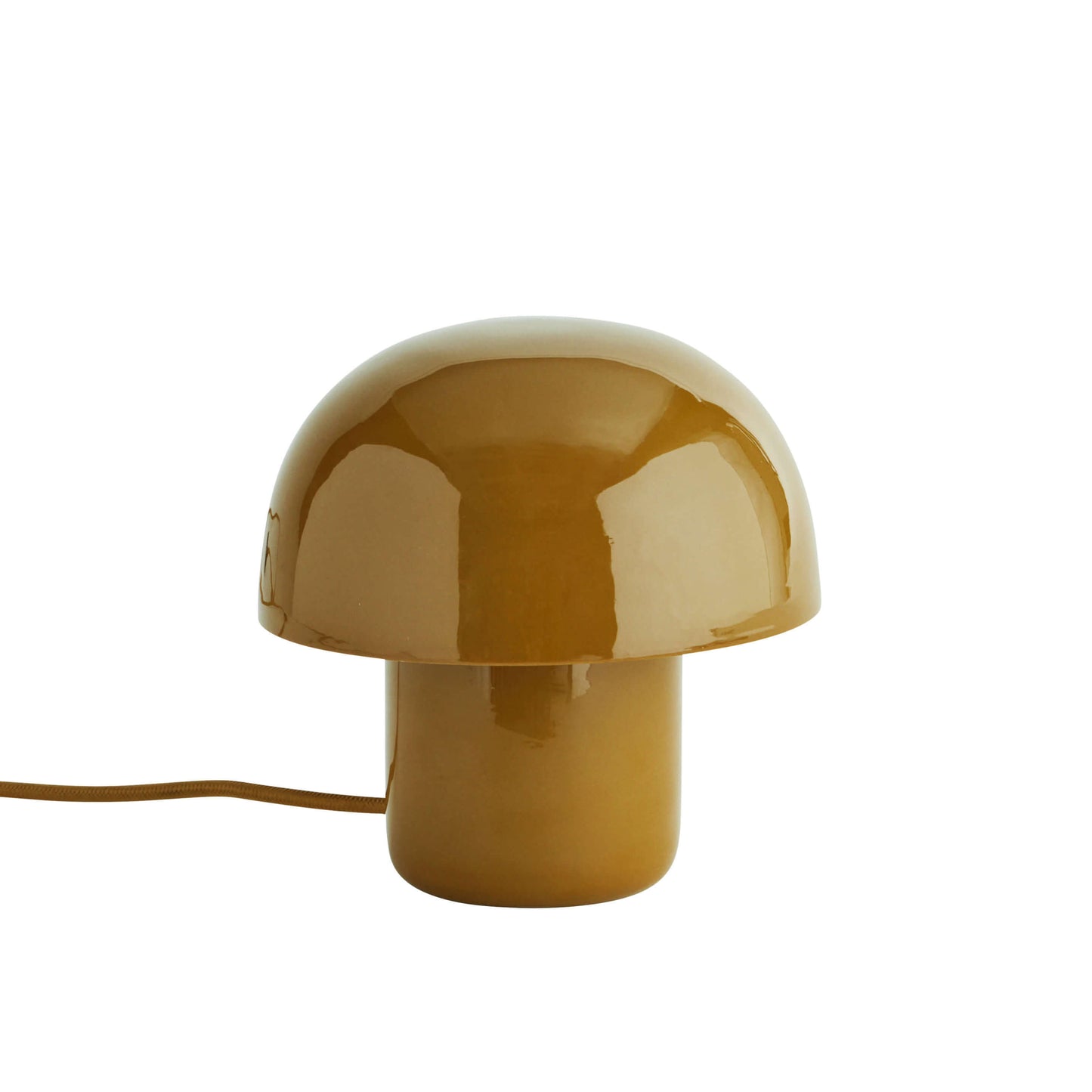 Lampe "Mini Mushroom" métal émaillé - Dark mustard