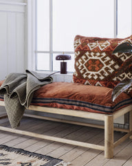 Petite lampe métal émaillé - Bordeaux