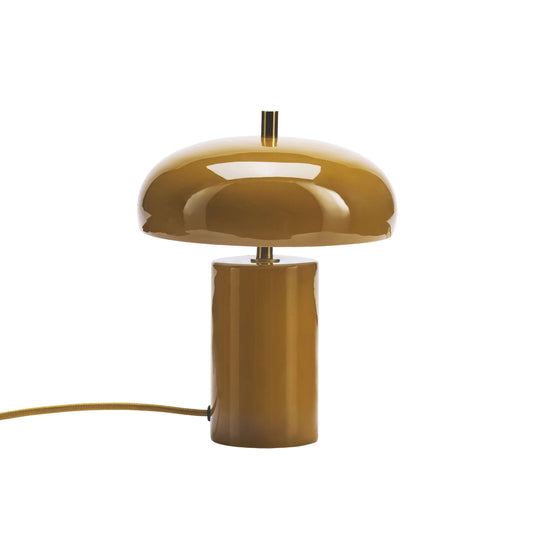Petite lampe métal émaillé - Dark mustard